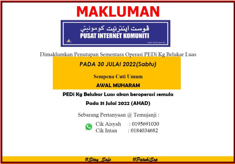 NOTIS CUTI AWAL MUHARAM